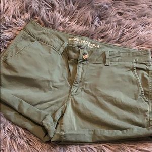 Green American Eagle shorts
